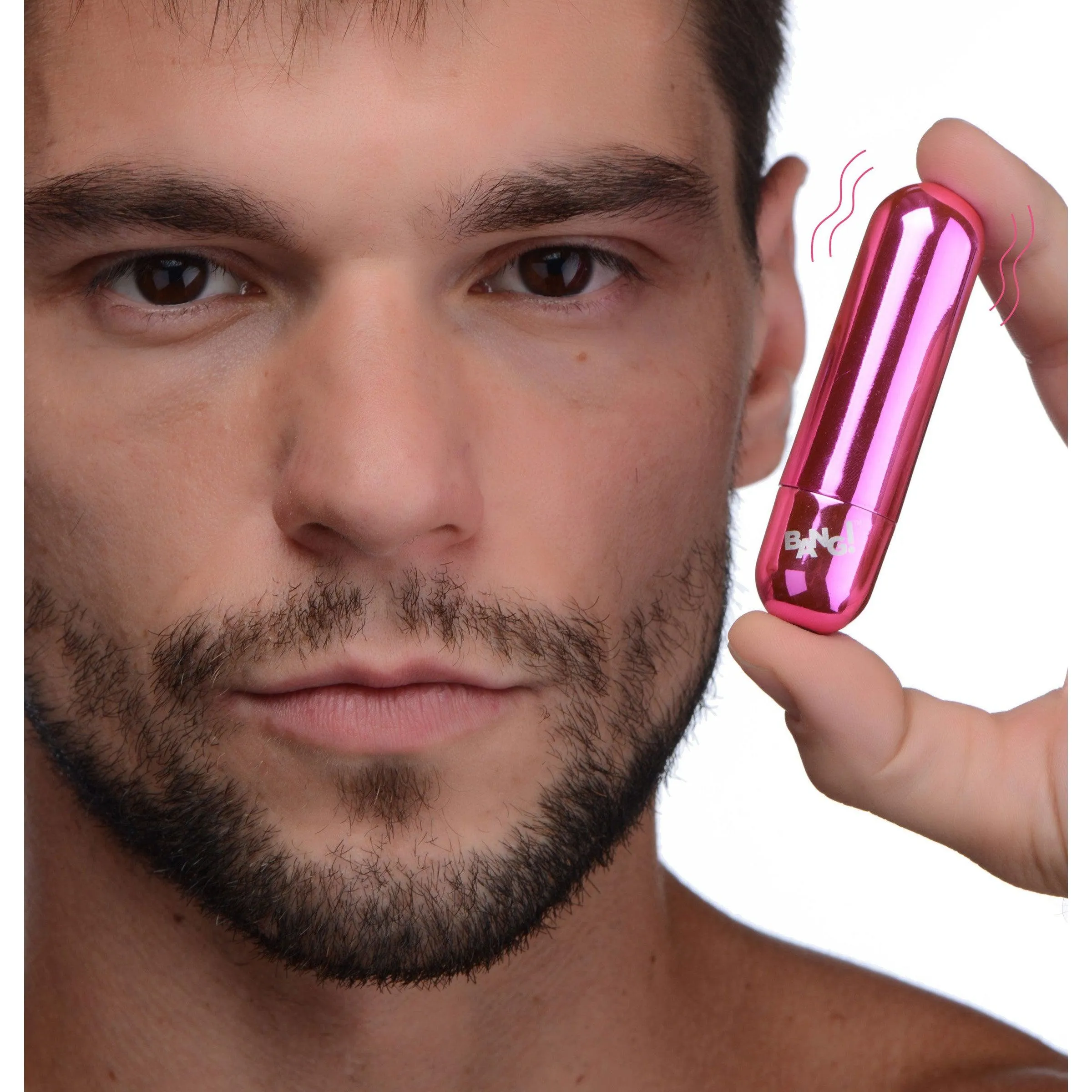 10x Rechargeable Vibrating Metallic Bullet - Pink