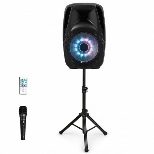 15" 2000W 2-way Powered Speaker with Illuminating Light