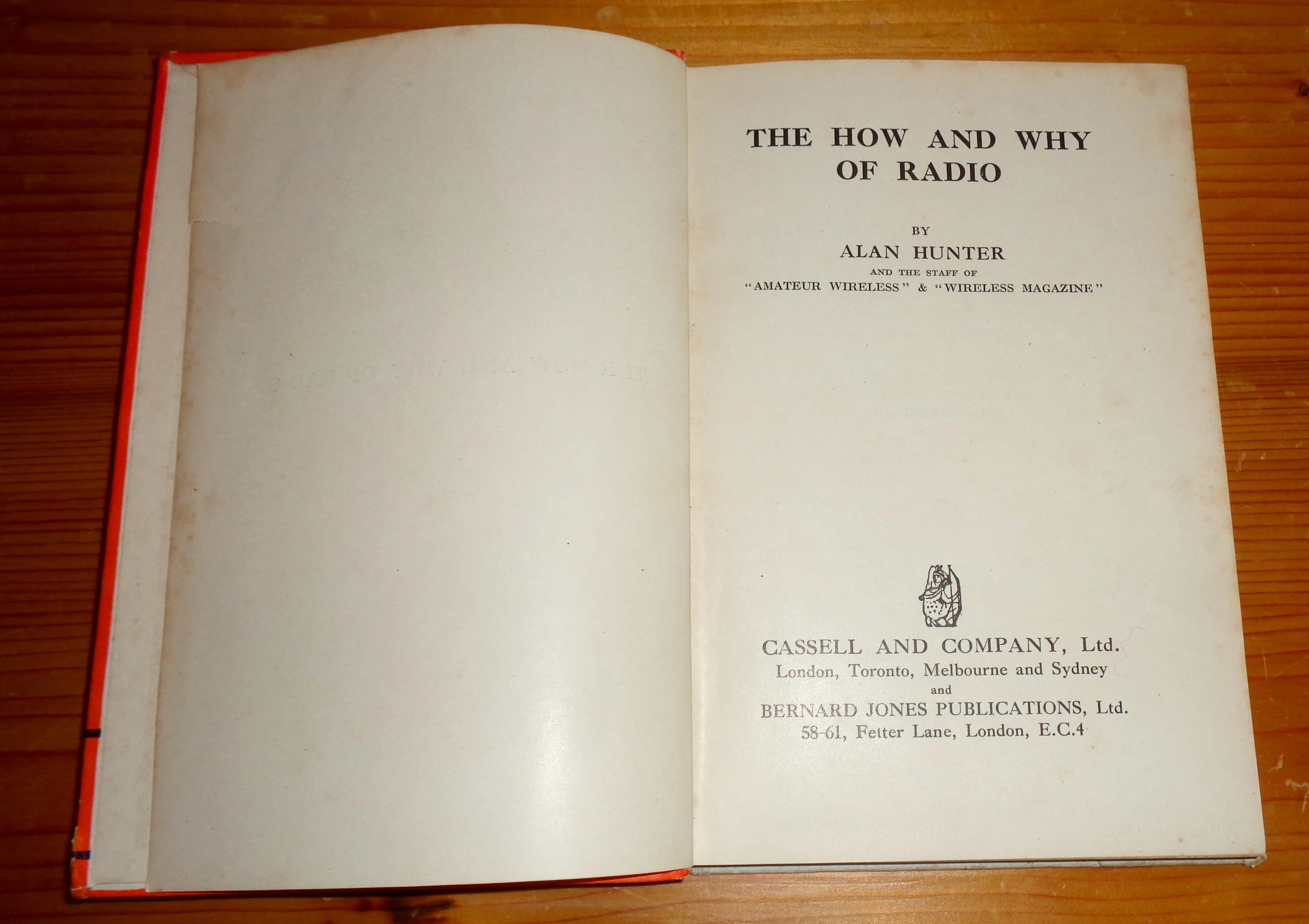 1931 The How And Why Of Radio By Alan Hunter Of Amateur Wireless