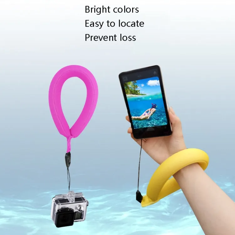 2 PCS Outdoor Camera Floating Tape Mobile Phone Sponge Floating With Diving Material Buoyancy Wristband(Yellow)