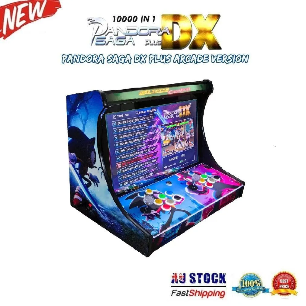 2024 Pandora's Game Box 22 inch Display 10000 Games IN 1 Mini Arcade Bartops Hedgehog Sonic Wall