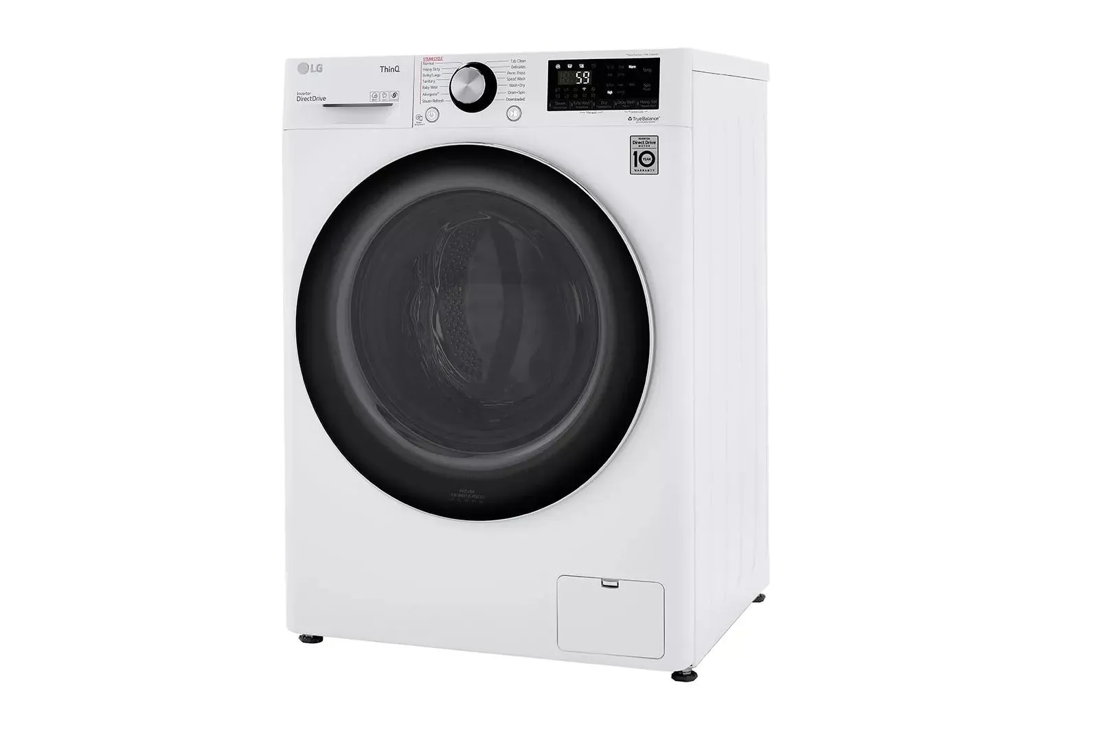 2.4 cu.ft. Smart wi-fi Enabled Compact Front Load All-In-One Washer/Dryer Combo with Built-In Intelligence - (WM3555HWA)