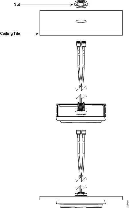 2.4Ghz 2Dbi/5Ghz 4Dbi Ceiling