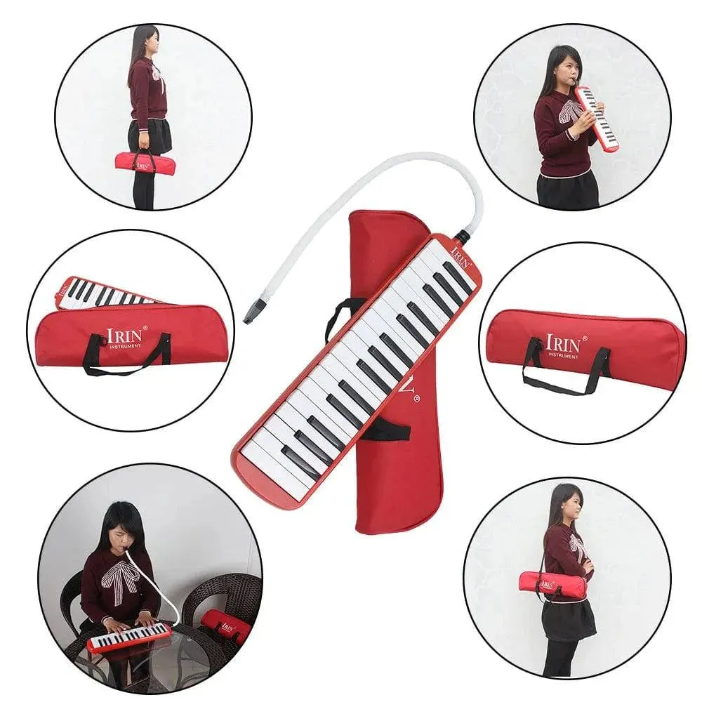 32 Piano Keys Melodica Musical Education Instrument for Beginner Kids Children Gift with Carrying Bag