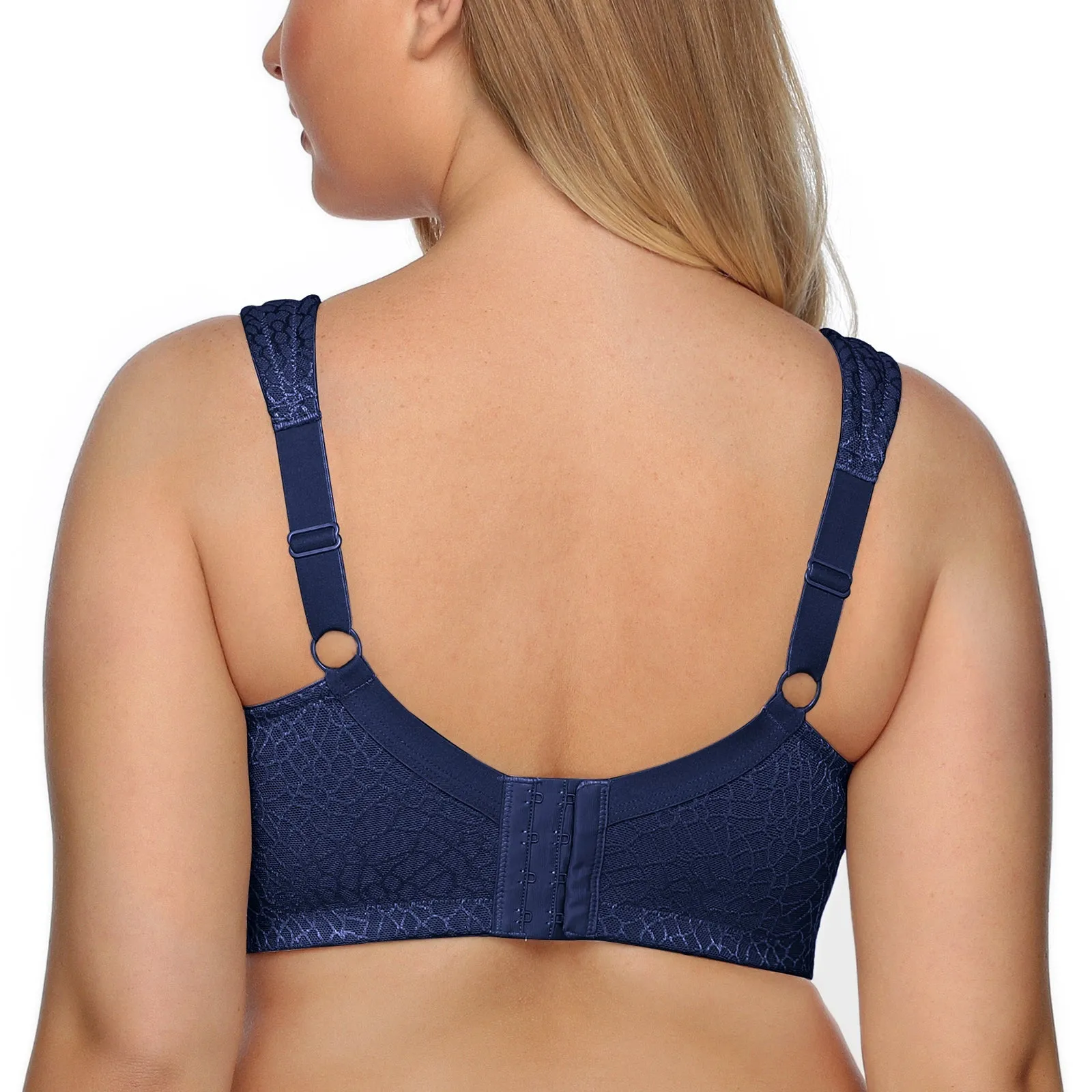 355 Full Figure Minimizer Bra Blue