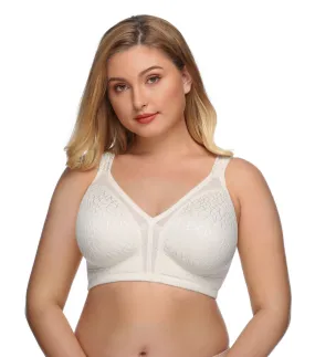 355 Full Figure Minimizer Bra White