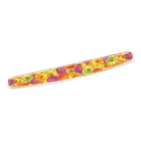 3M Gel Wrist Rest WR308DS, Clear Gel Design, Compact Size, Daisy