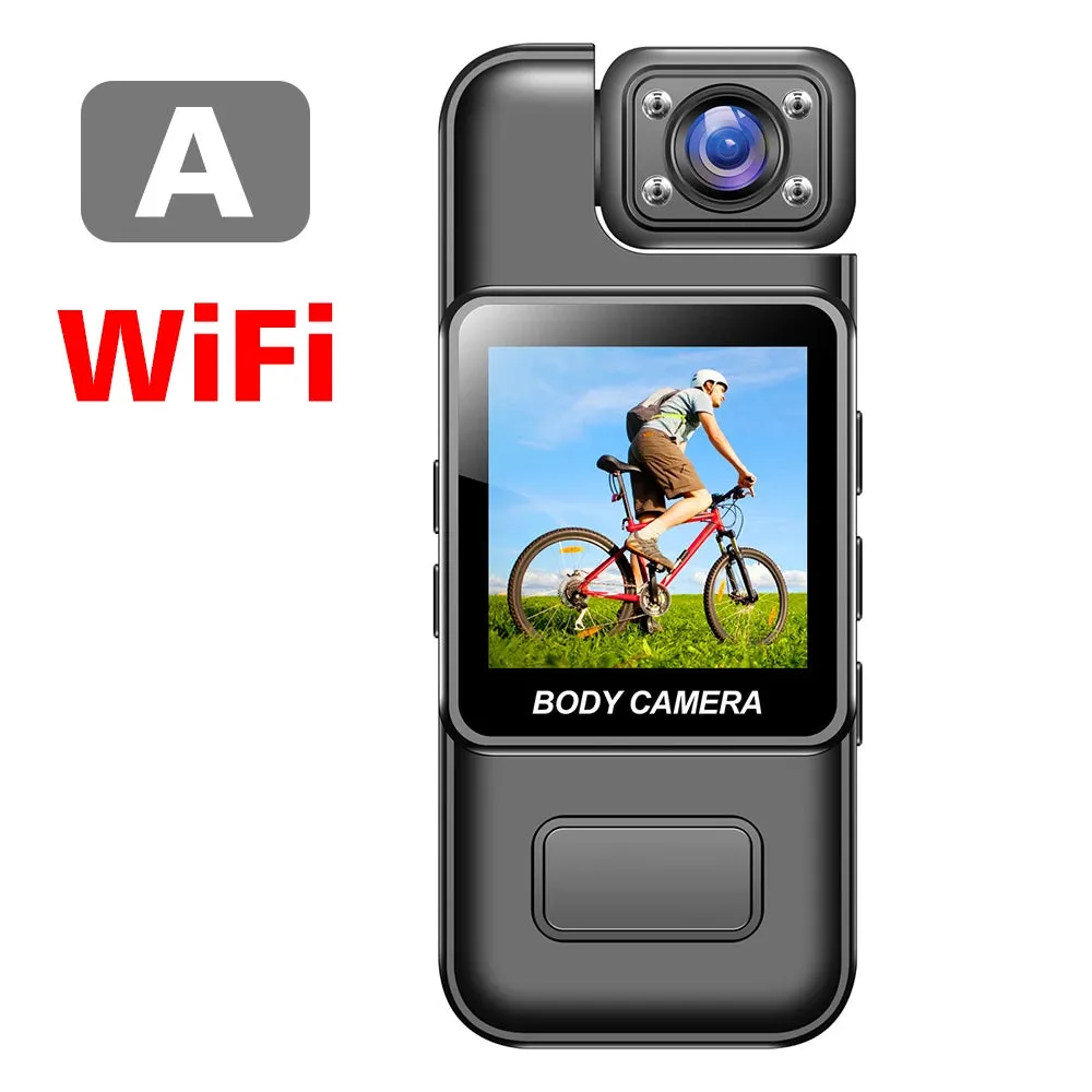 4K HD WiFi Mini Wearable Camera with Night Vision, Hotspot, & Color Screen | Police Cam ideal for cycling, driving, sports, & adventure