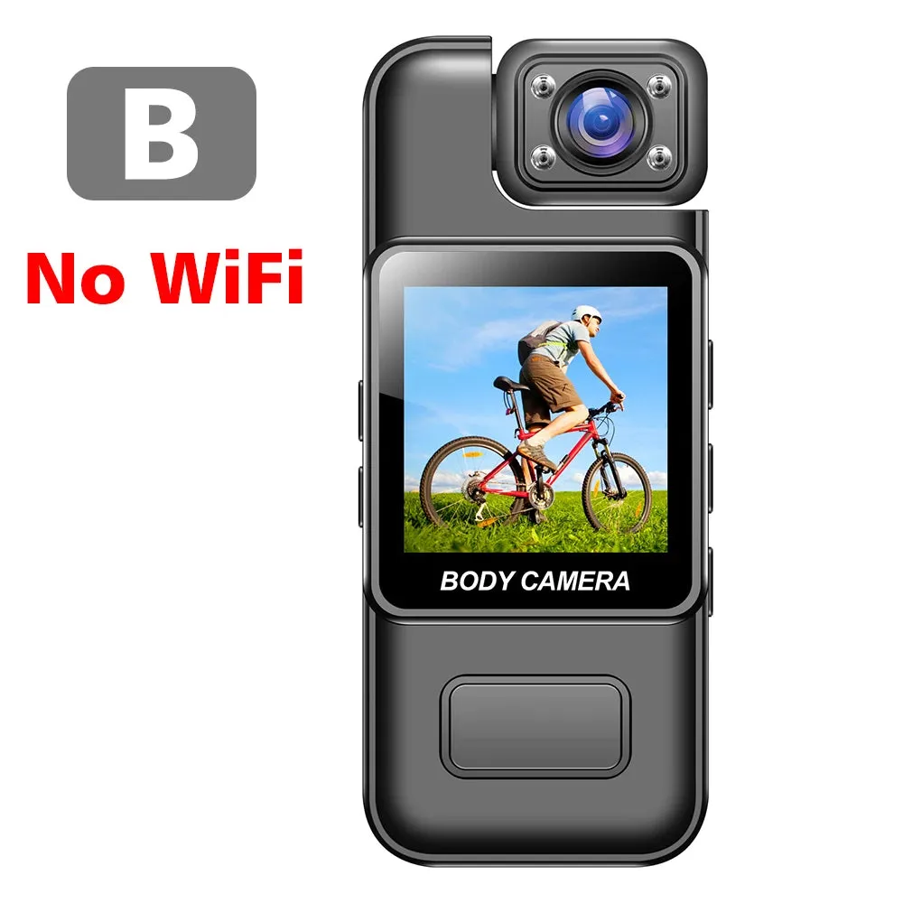 4K HD WiFi Mini Wearable Camera with Night Vision, Hotspot, & Color Screen | Police Cam ideal for cycling, driving, sports, & adventure