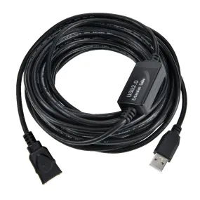 50Ft USB2.0 A-Male to A-Female Active Repeater Cable