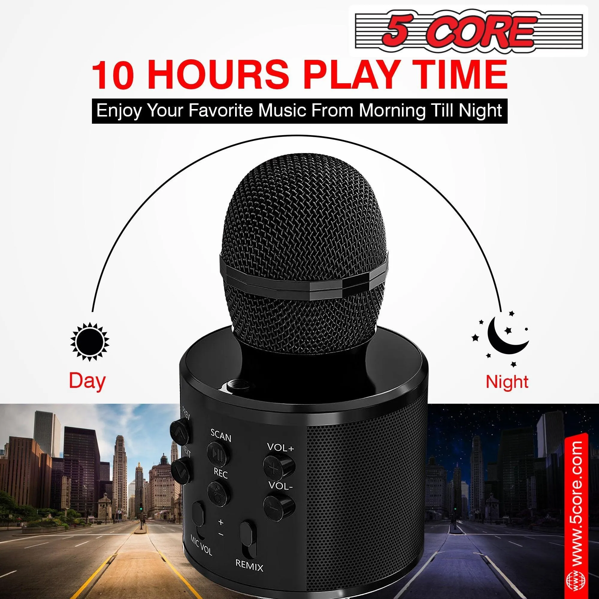 5Core Karaoke Microphone Bluetooth Mic Portable Handheld Wireless