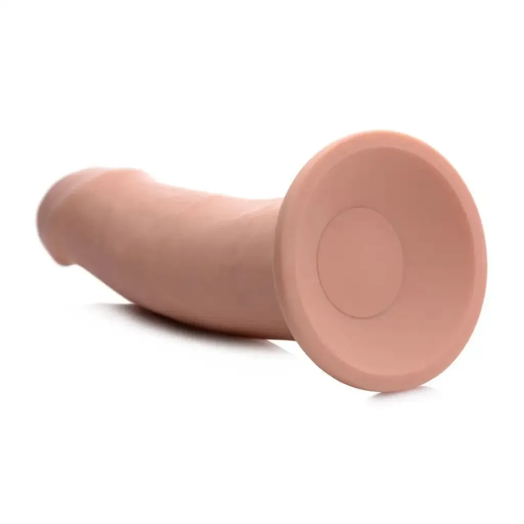 7x Inflatable And Vibrating Remote Control Silicone Dildo