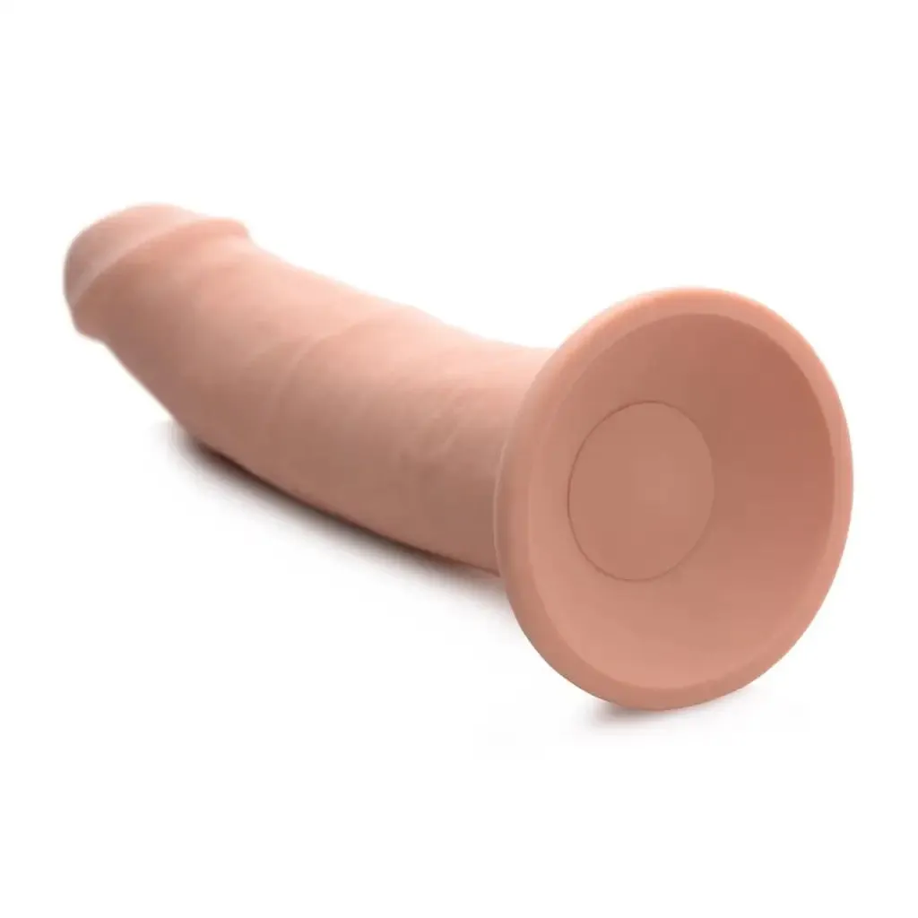 7x Inflatable And Vibrating Remote Control Silicone Dildo