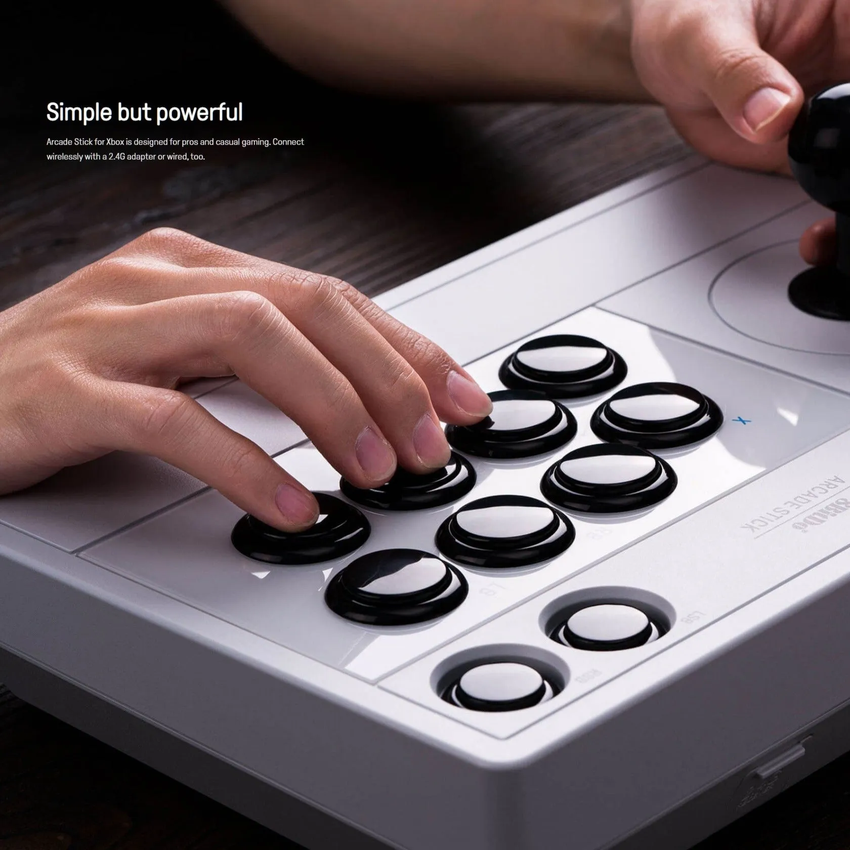 8BitDo Arcade Stick for Xbox Series X/S/One: Turbo & Macro Functions. 2.4G and USB Wired Connectivity