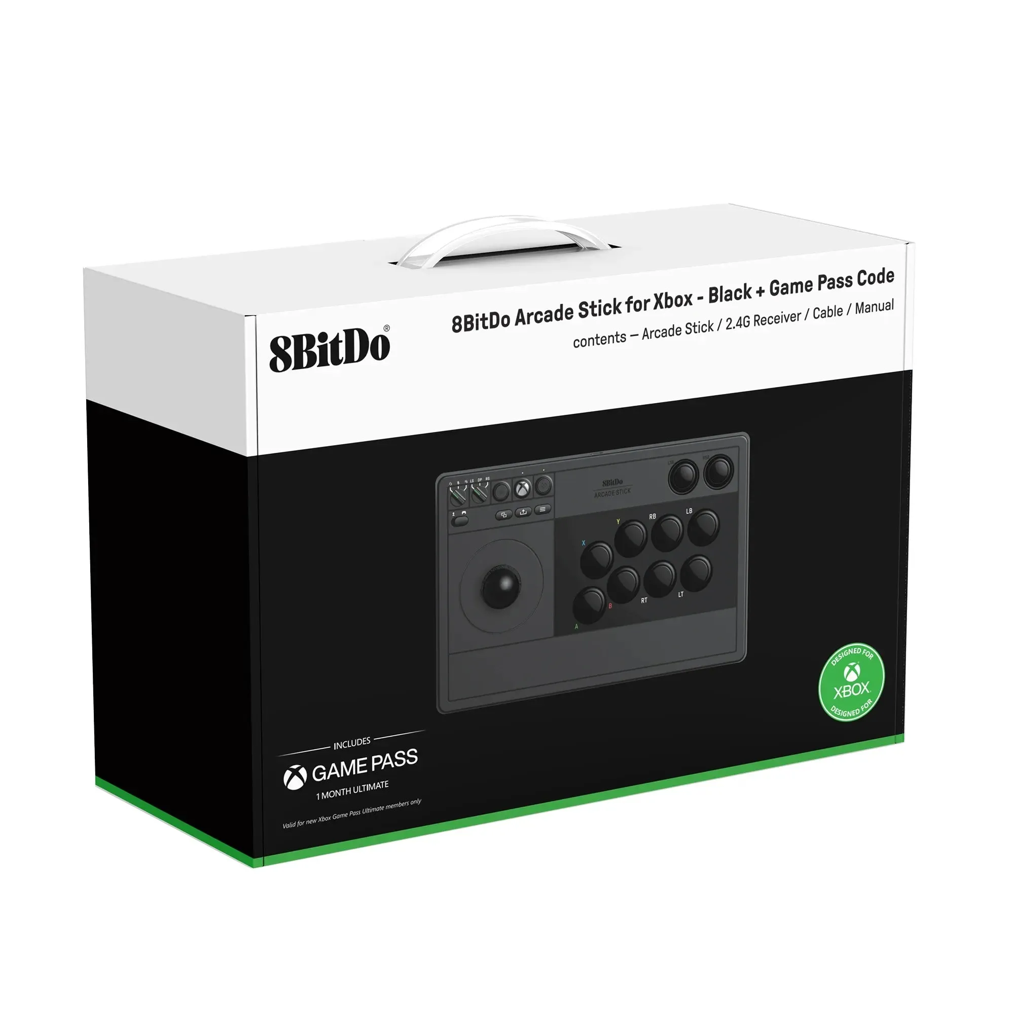 8BitDo Arcade Stick for Xbox Series X/S/One: Turbo & Macro Functions. 2.4G and USB Wired Connectivity