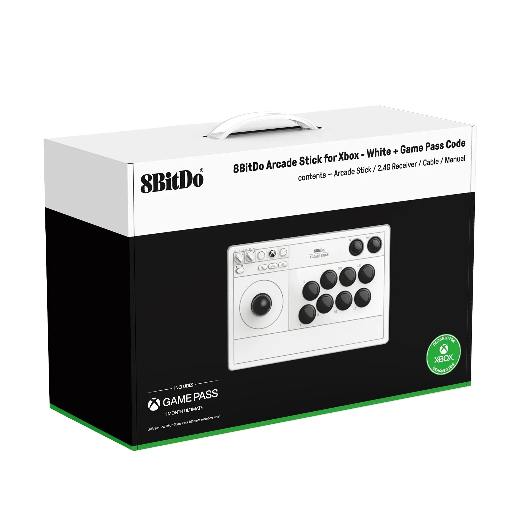 8BitDo Arcade Stick for Xbox Series X/S/One: Turbo & Macro Functions. 2.4G and USB Wired Connectivity