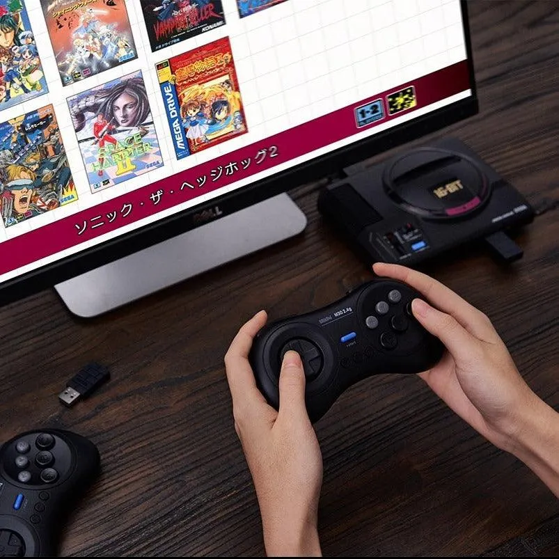 8BitDo M30 👉USB👈 2.4G Wireless Gamepad: For Sega Genesis Mini and Mega Drive Mini