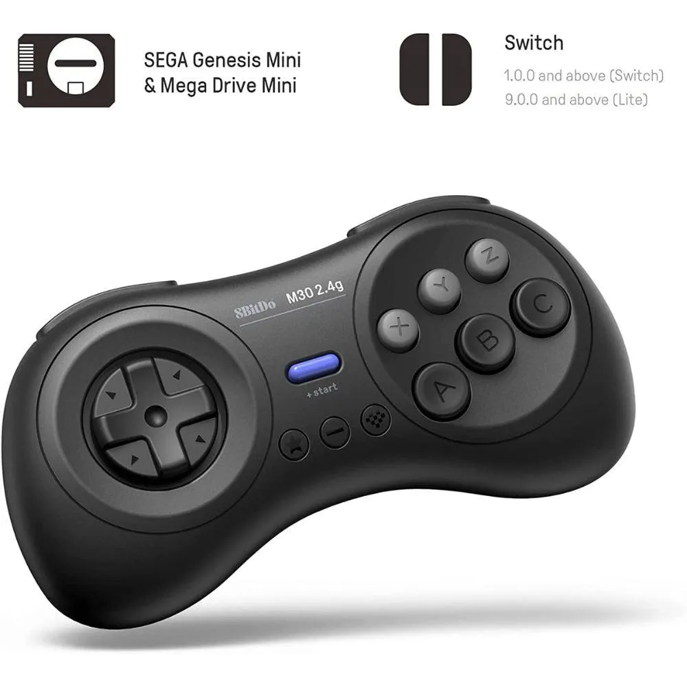 8BitDo M30 👉USB👈 2.4G Wireless Gamepad: For Sega Genesis Mini and Mega Drive Mini