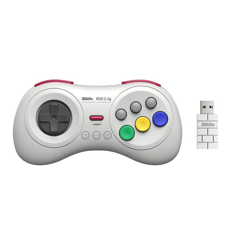 8BitDo M30 👉USB👈 2.4G Wireless Gamepad: For Sega Genesis Mini and Mega Drive Mini