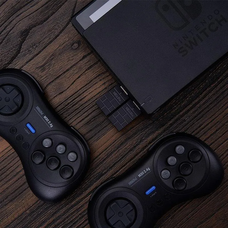 8BitDo M30 👉USB👈 2.4G Wireless Gamepad: For Sega Genesis Mini and Mega Drive Mini