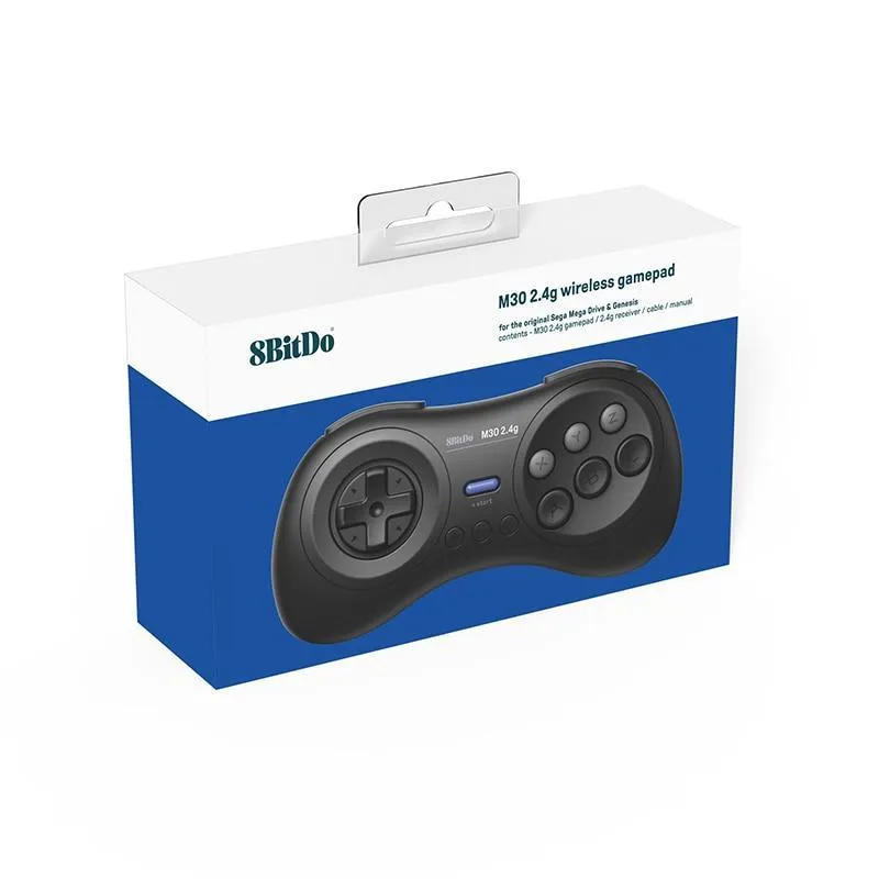 8BitDo M30 👉USB👈 2.4G Wireless Gamepad: For Sega Genesis Mini and Mega Drive Mini