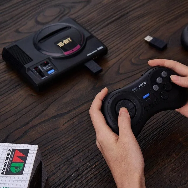 8BitDo M30 👉USB👈 2.4G Wireless Gamepad: For Sega Genesis Mini and Mega Drive Mini