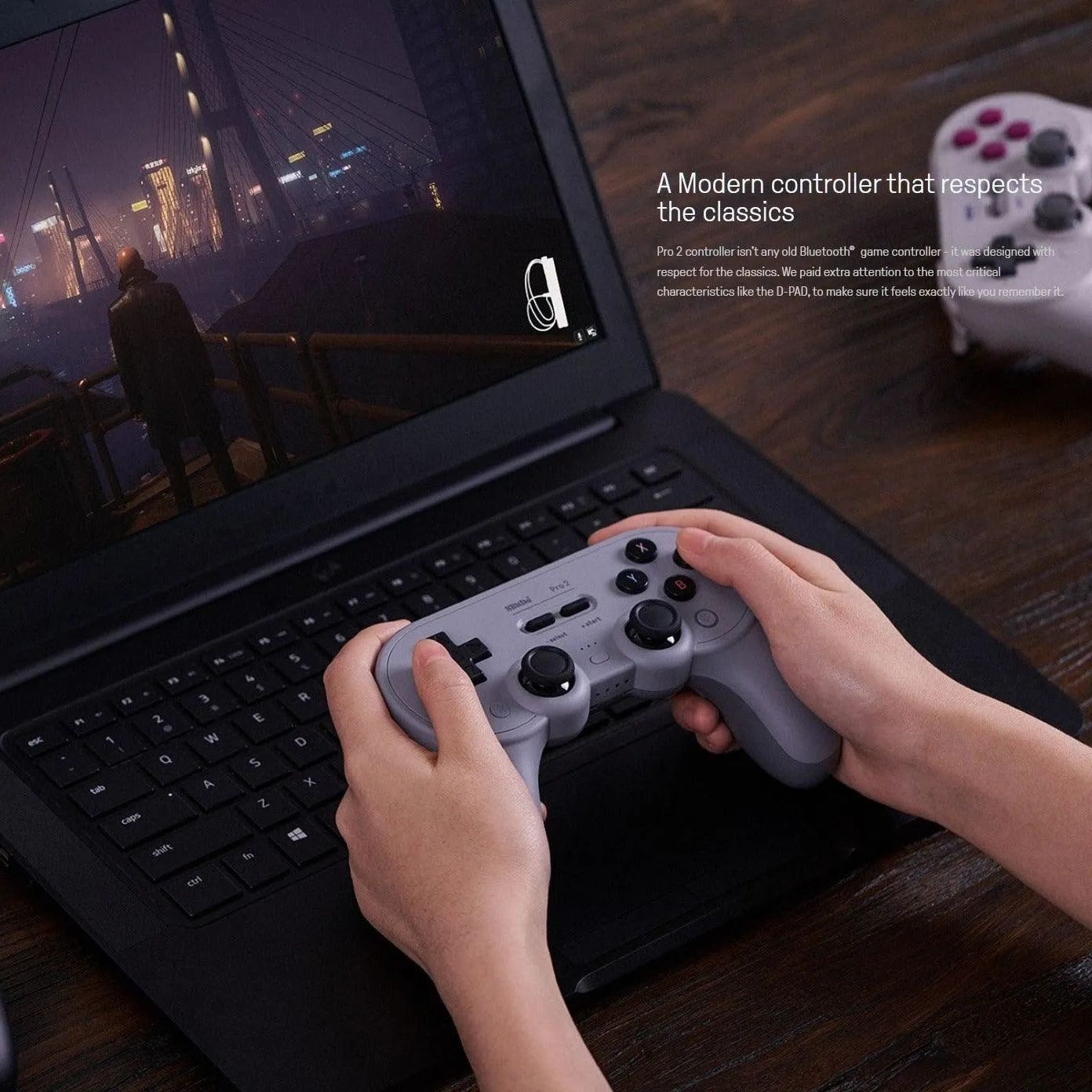 8BitDo Pro 2 Bluetooth Controller: HALL version. For Nintendo Switch, PC, MacOS, Android, Steam, Pi