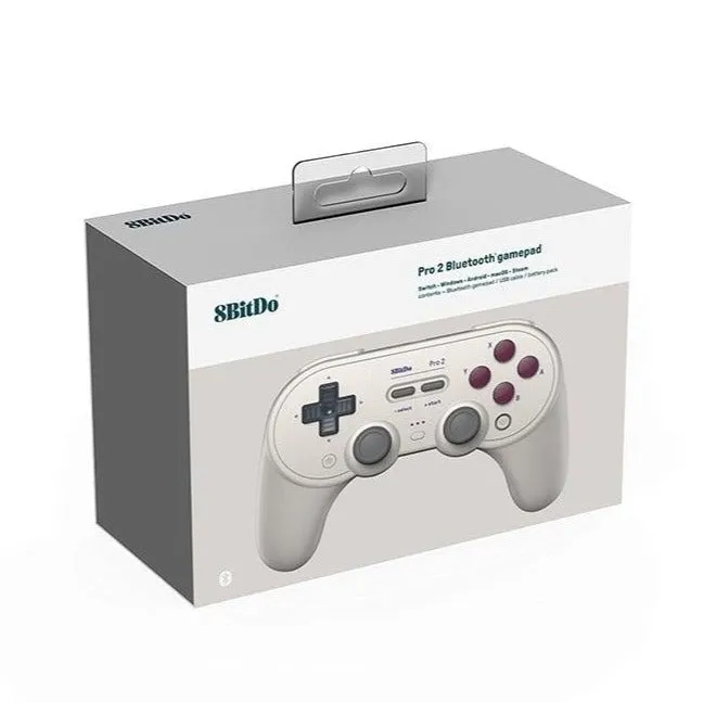 8BitDo Pro 2 Bluetooth Controller: HALL version. For Nintendo Switch, PC, MacOS, Android, Steam, Pi