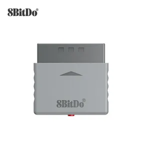 8BitDo Retro Receiver For Sony PlayStation PS1 and PS2, Use 8BitDo, PS4, XBox, Switch Game Controllers