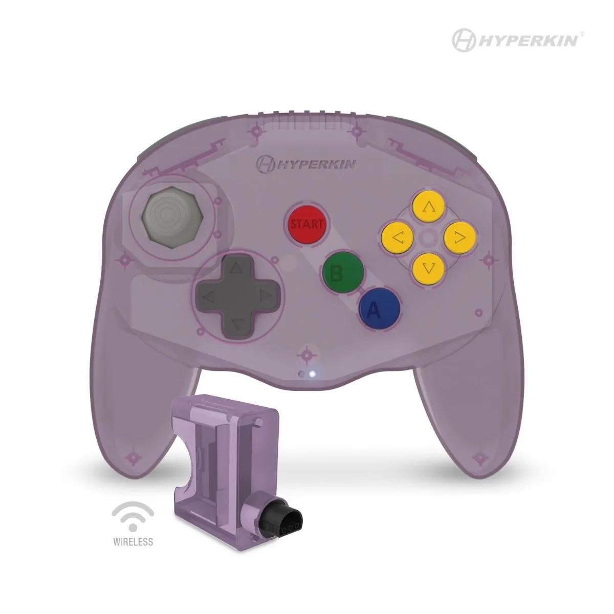 Admiral Premium wireless BT controller for N64/ Nintendo Switch/ Nintendo Switch Lite/ PC/ Mac/ Android - Atomic Purple | Hyperkin