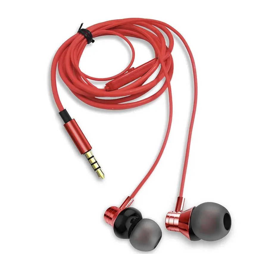 Aiwa Stereo in Ear Headphones, Red