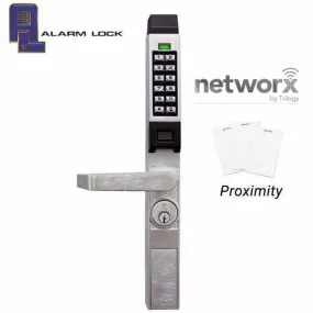 Alarm Lock Trilogy - PDL1300NW - Narrow-Stile Digital PROX Keypad Lever Lock - Networx - 26D - Satin Chrome