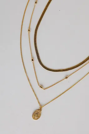 Alison Gold Layered Chain Necklace