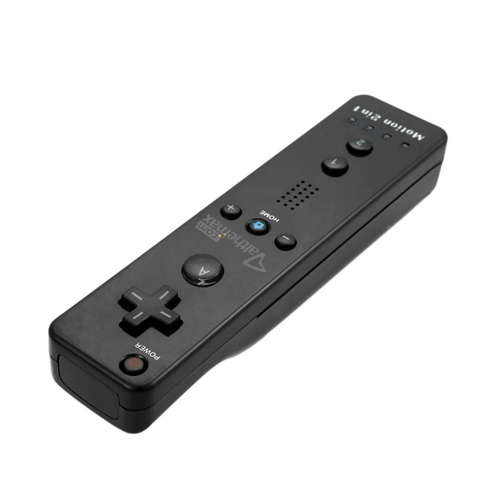 Althemax® Remote Plus Built-In Motion Plus Nunchuk Silicone Case for Wii - Black