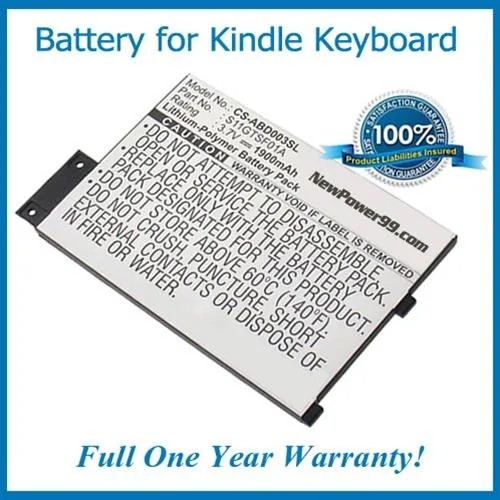 Amazon Kindle Keyboard Wi-Fi Battery Replacement Kit with Tools, Video Instructions and Extended Life Battery