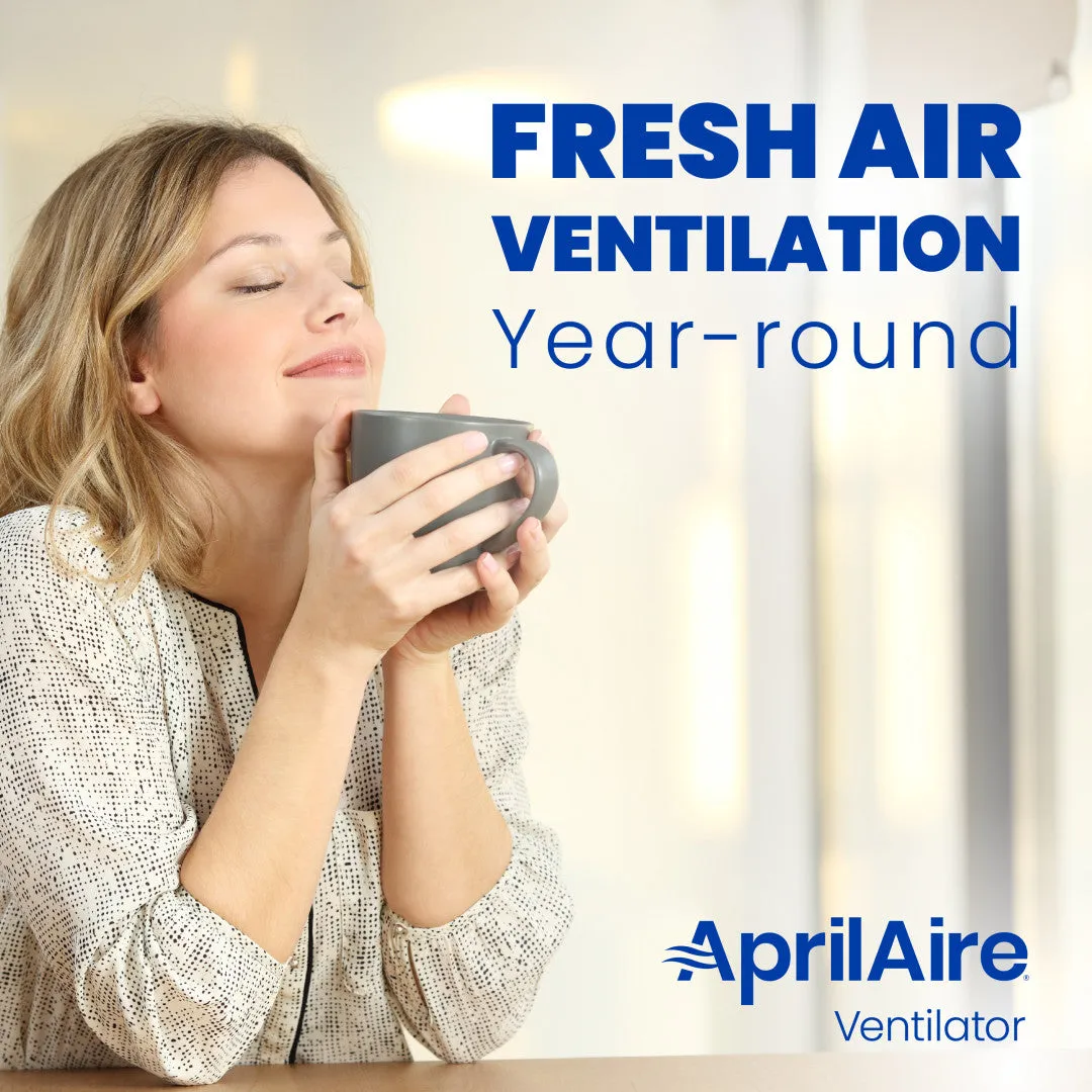 AprilAire 8145 Fresh Air Ventilator with Integrated Control, Powered Damper, and Filter