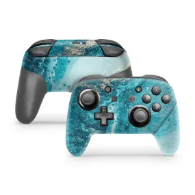 Aqua Beach Nintendo Switch Pro Controller Skin