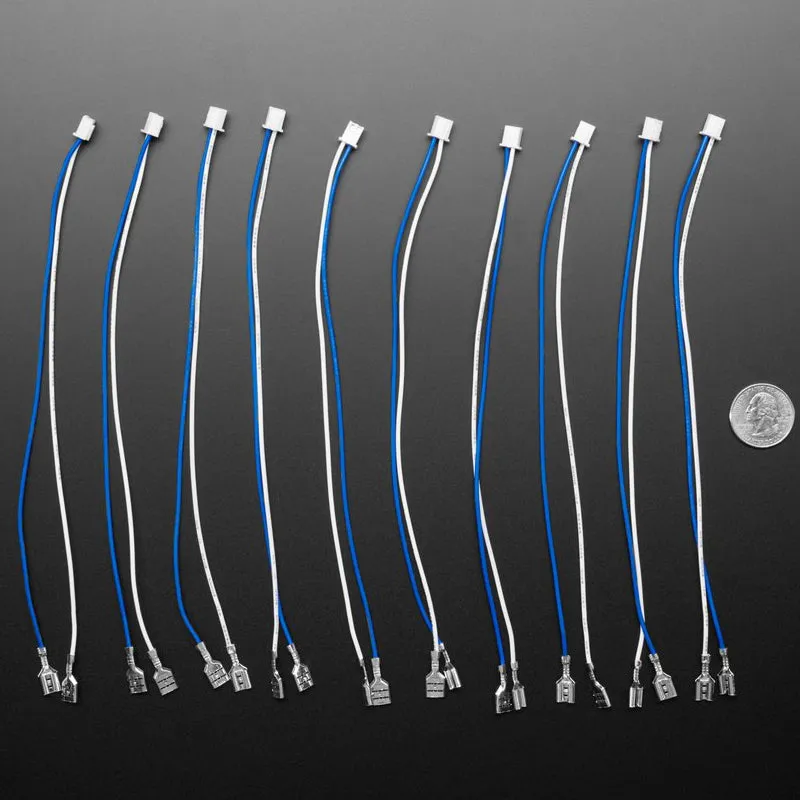 Arcade Button and Switch Quick-Connect Wires - 0.25" (10-pack)