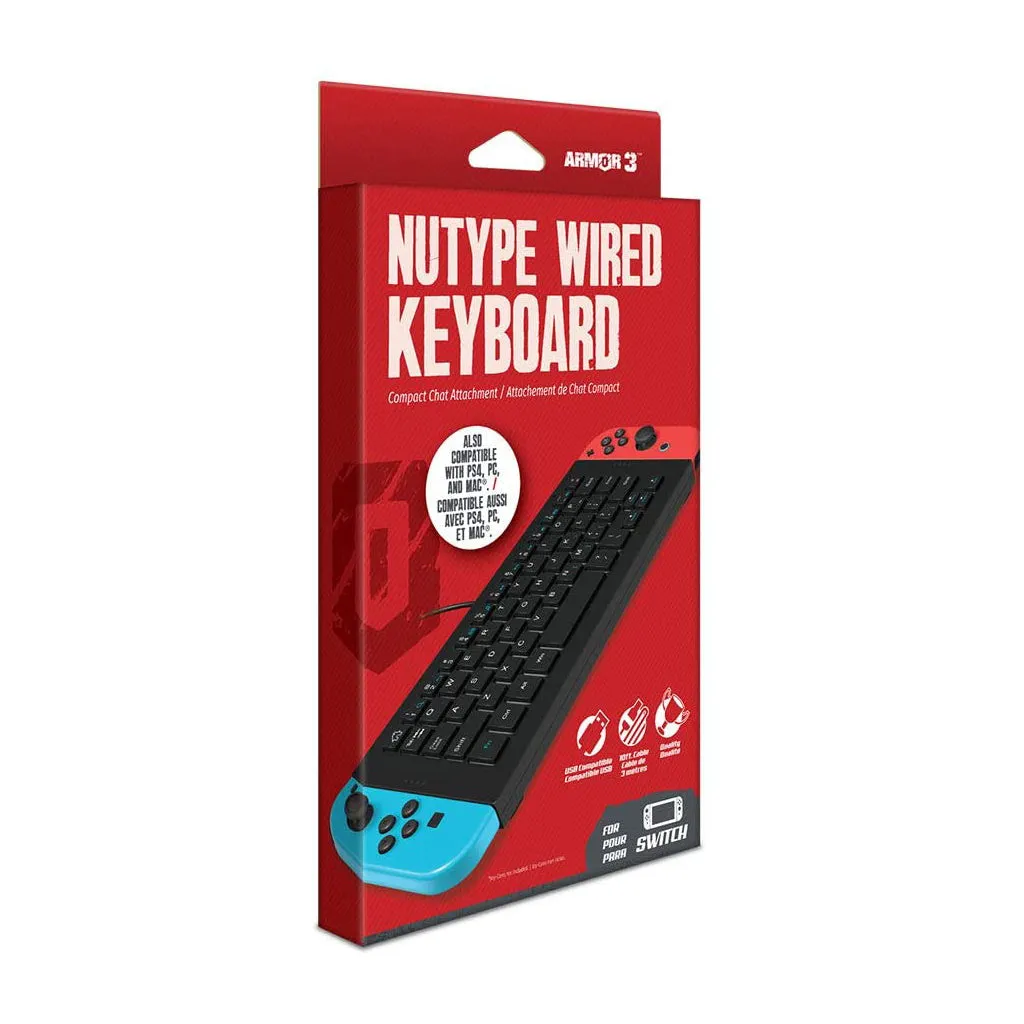 Armor3 “NuType” Wired Keyboard for Switch