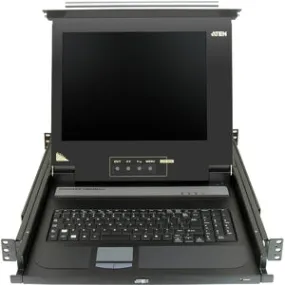 Aten 17" Single-Rail LCD Integrated Console-TAA Compliant