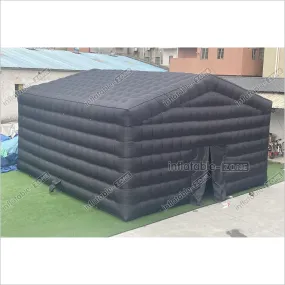 Backyard Large Black Inflatable Nightclub Wedding Tent Inflatable Disco Party Tent House Blow Up Nightclub