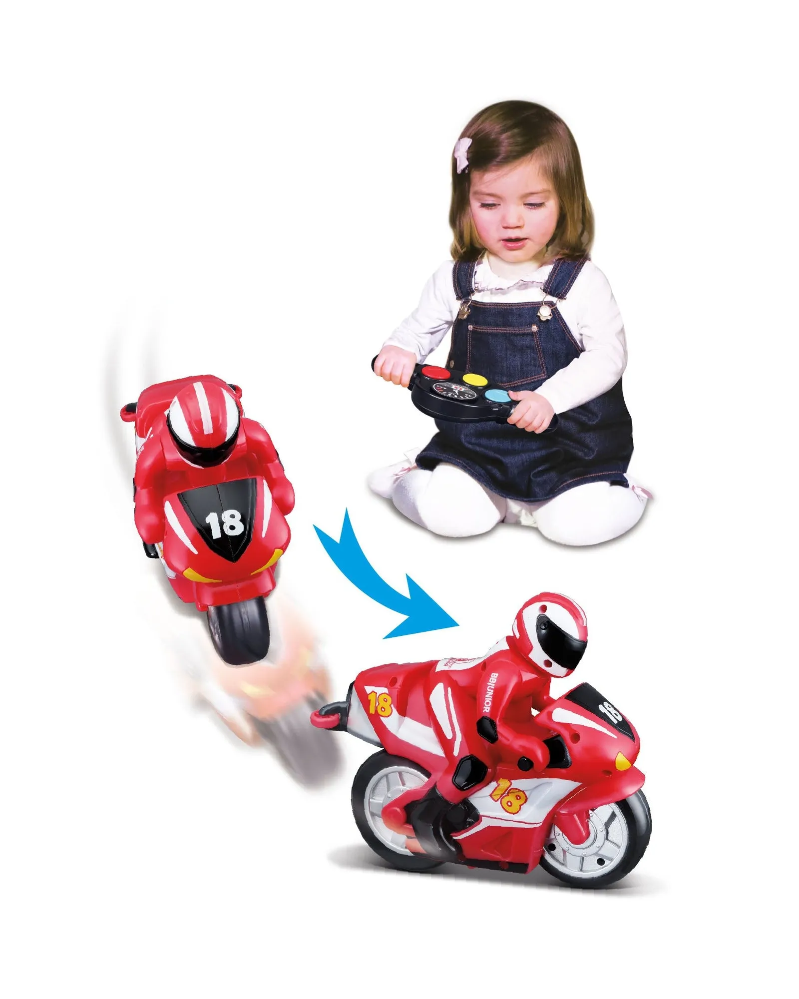 BB Junior My First RC Motorcycle - Assorted