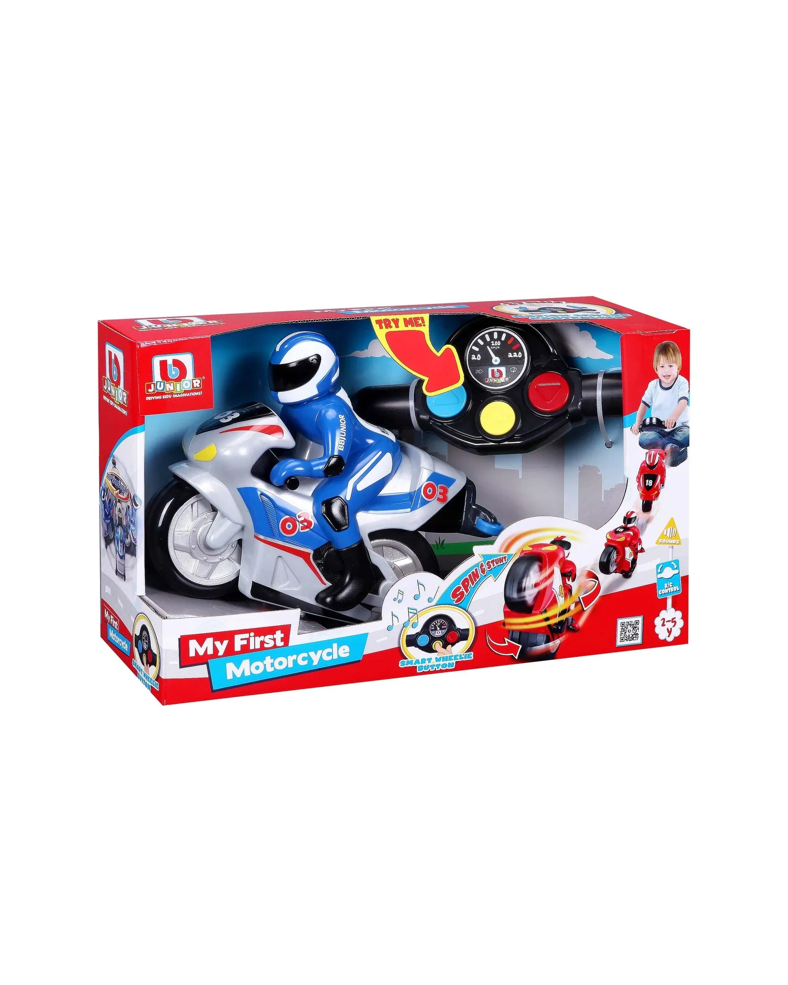 BB Junior My First RC Motorcycle - Assorted