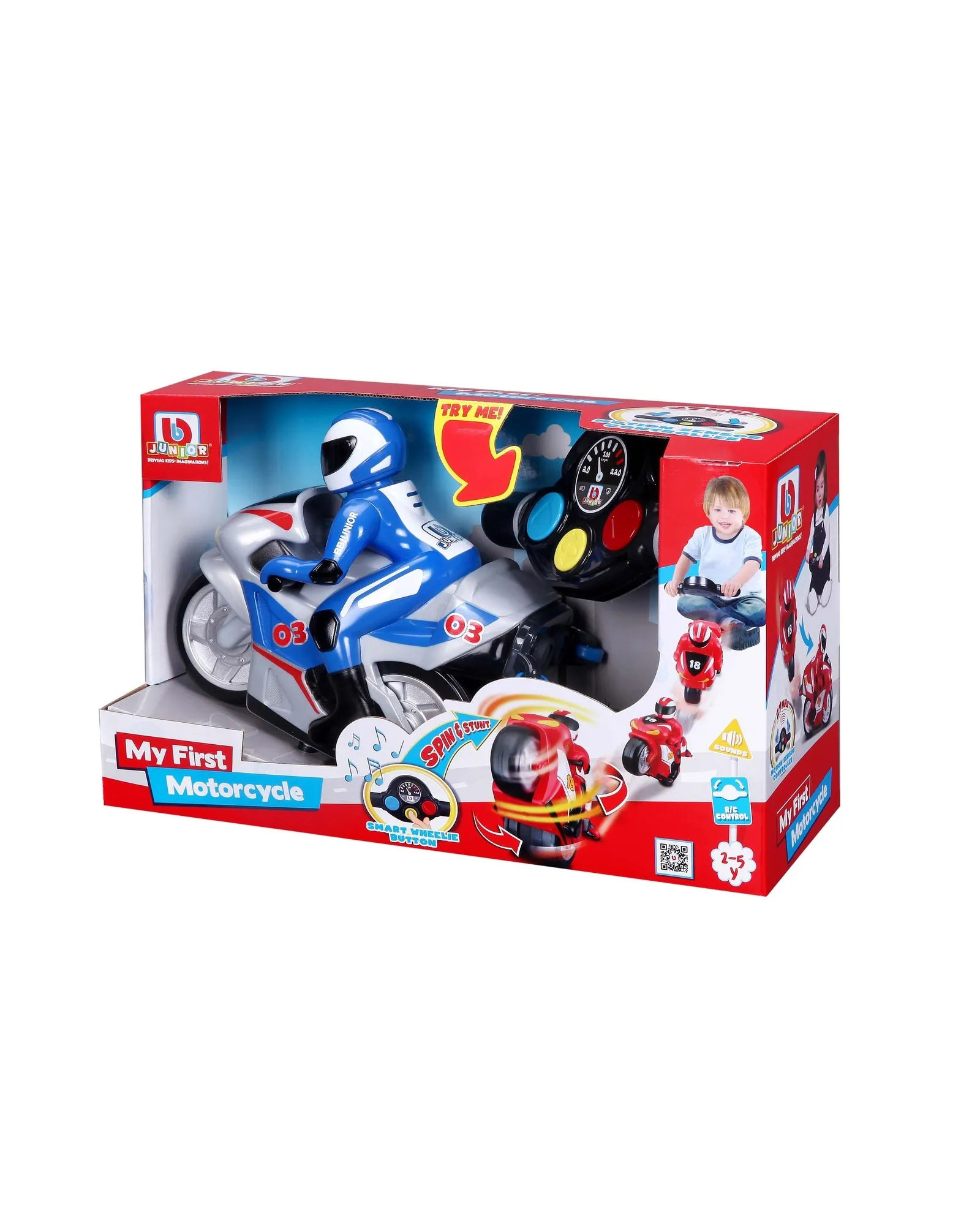 BB Junior My First RC Motorcycle - Assorted