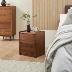 Beckett Walnut Bedside Table