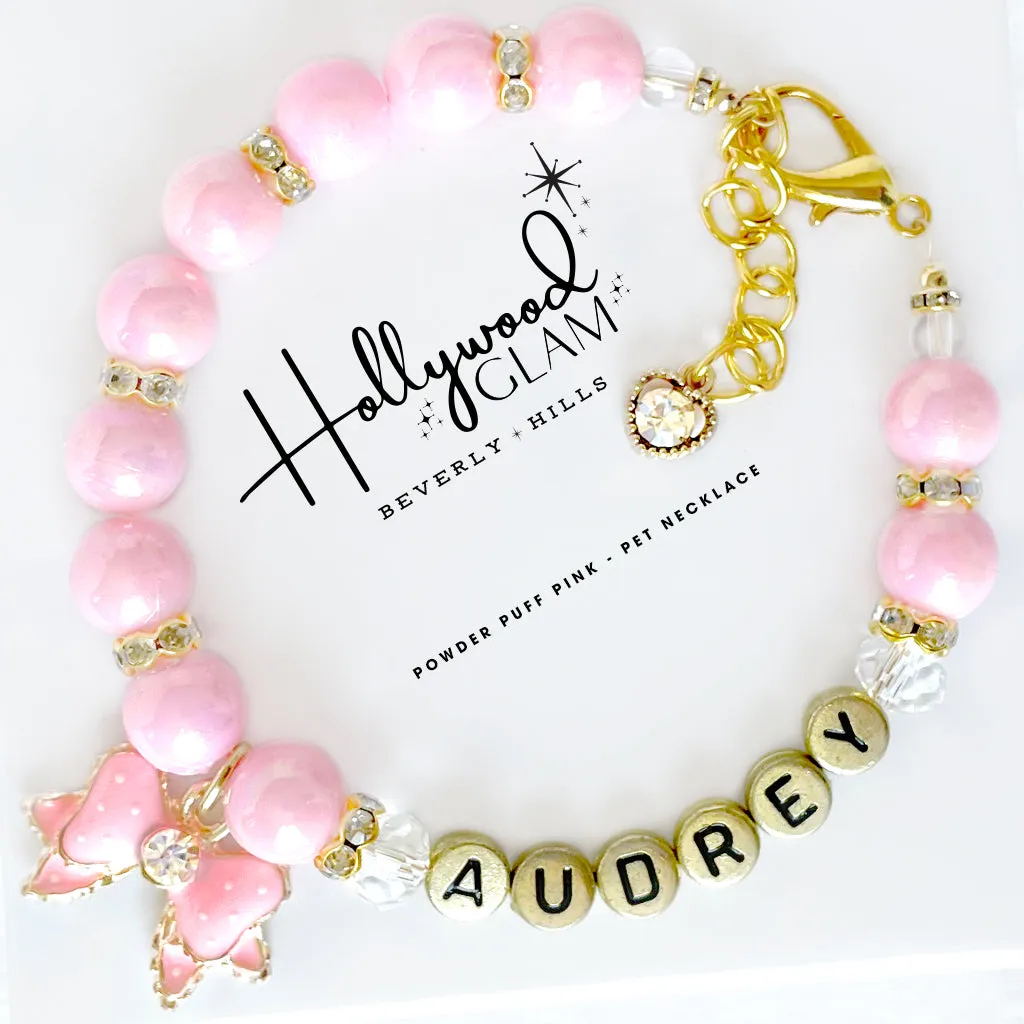 Beverly Hills Hollywood Glam Pearl Dog Necklace