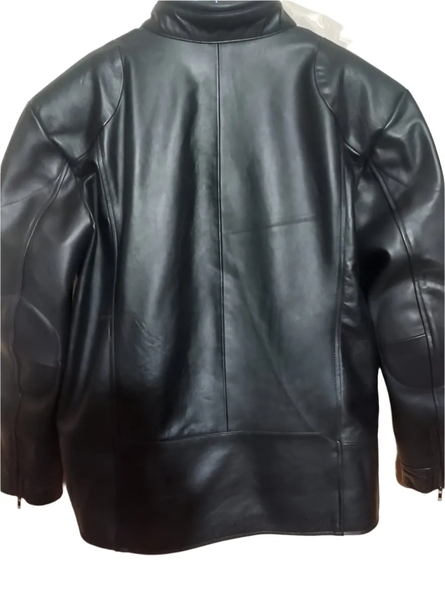 Black Sheepskin Leather Jacket