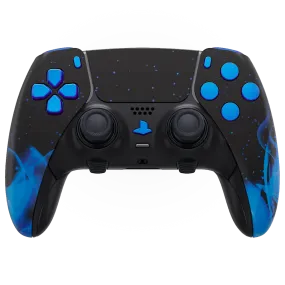 BLUE FIRE PS5 DualSense Edge Custom Modded Wireless Controller