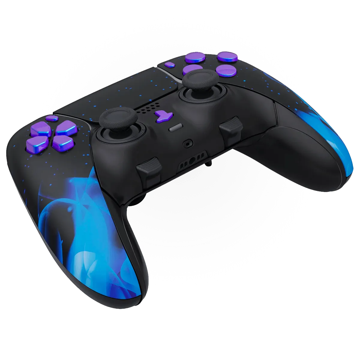 BLUE FIRE PS5 DualSense Edge Custom Modded Wireless Controller