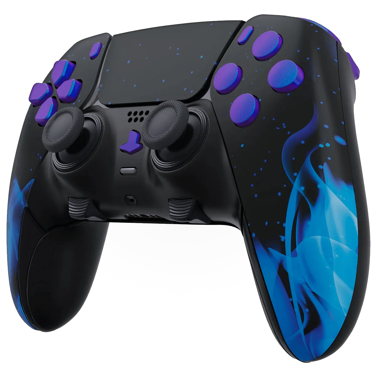 BLUE FIRE PS5 DualSense Edge Custom Modded Wireless Controller